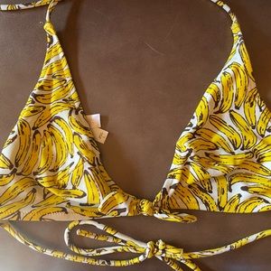 Victoria’s Secret size large banana string bikini top